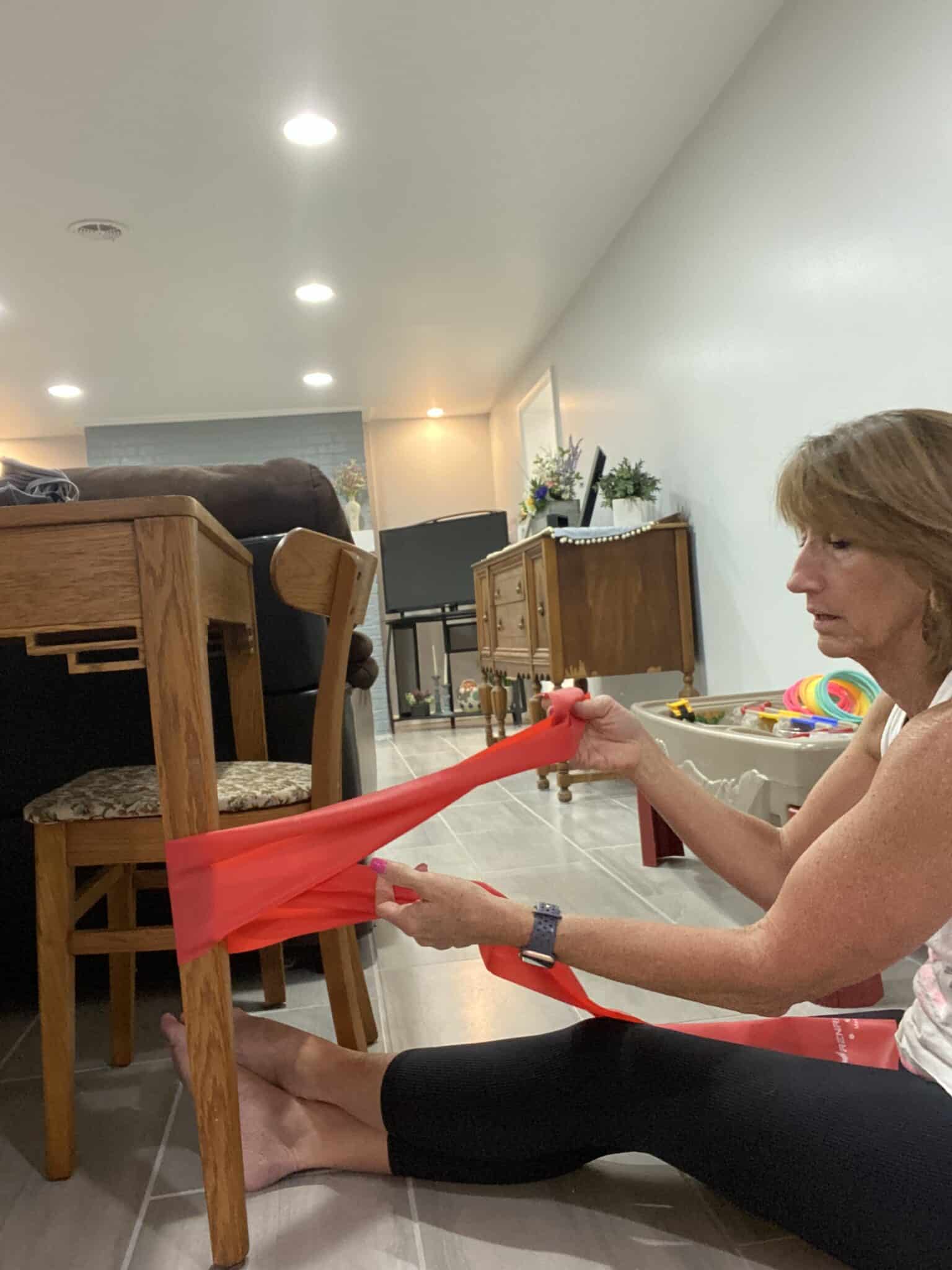 The Best Way To Tie Resistance Bands Simply Aging Healthy