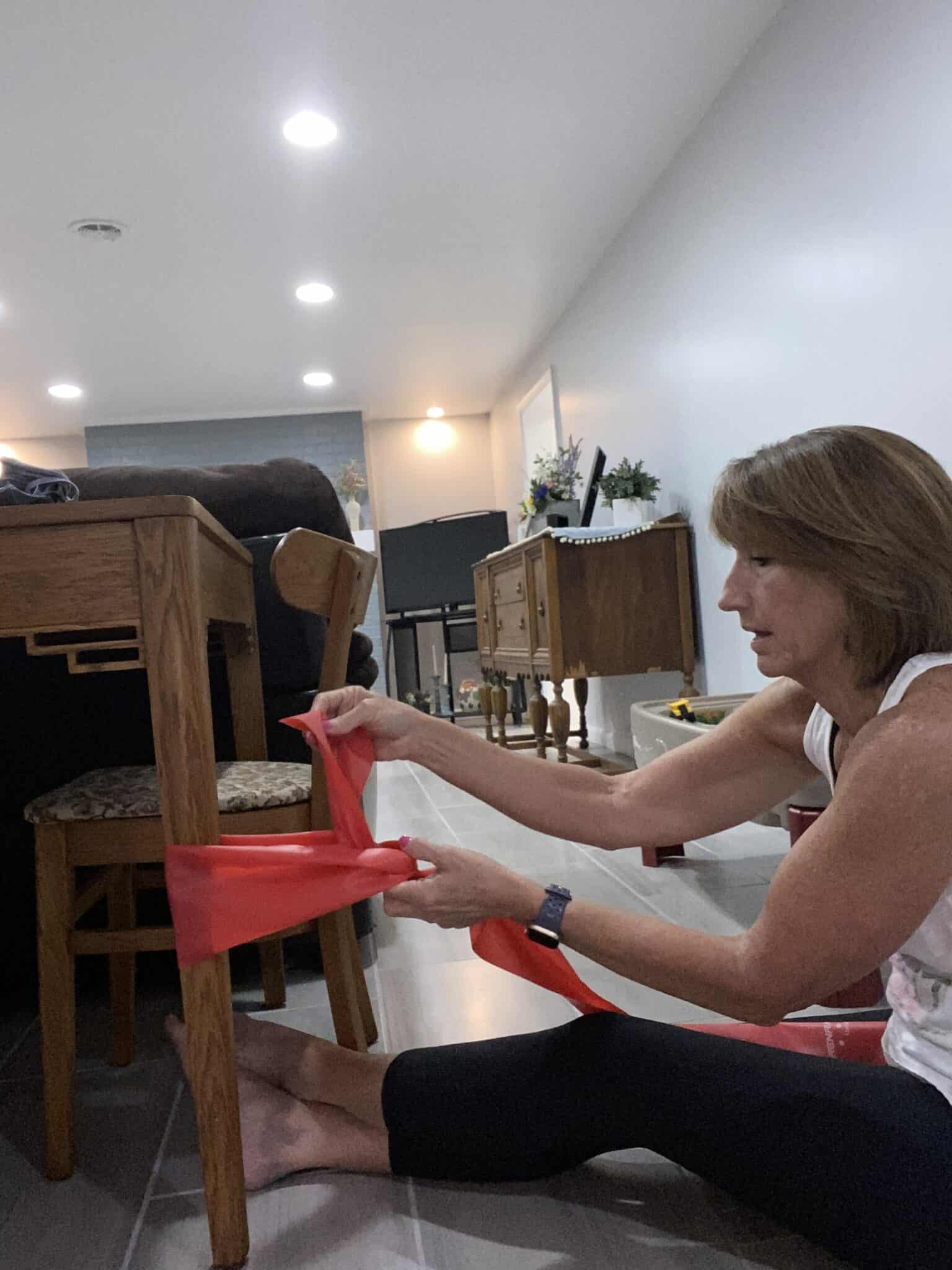 The Best Way To Tie Resistance Bands Simply Aging Healthy