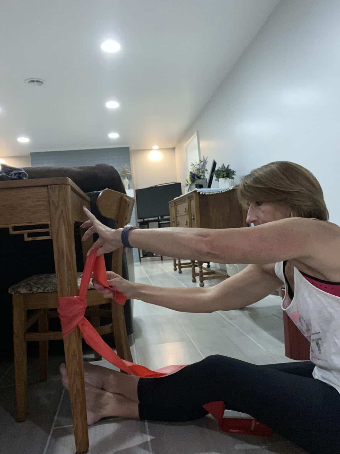 The Best Way To Tie Resistance Bands Simply Aging Healthy