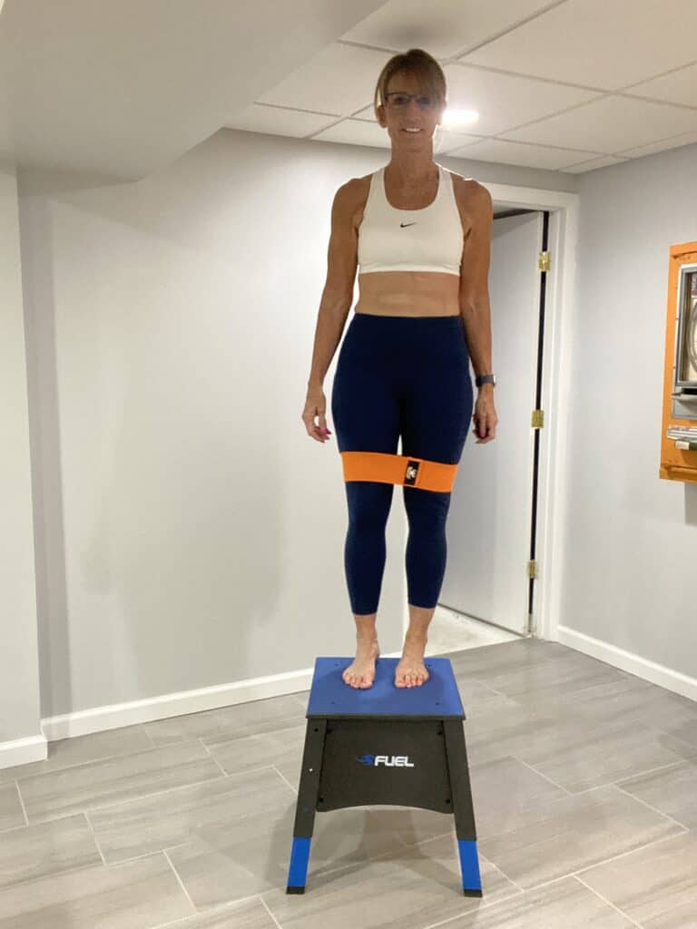 Booty Band step ups for ways to use resistance bands with step ups