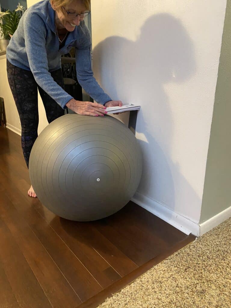 measuring the size of a stability ball