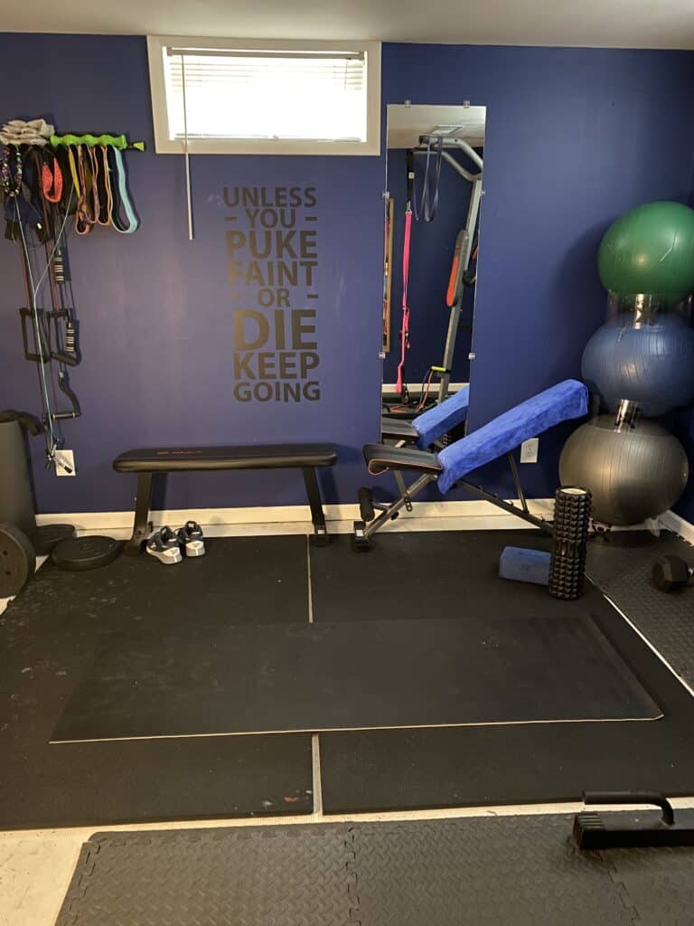 my home gym set up