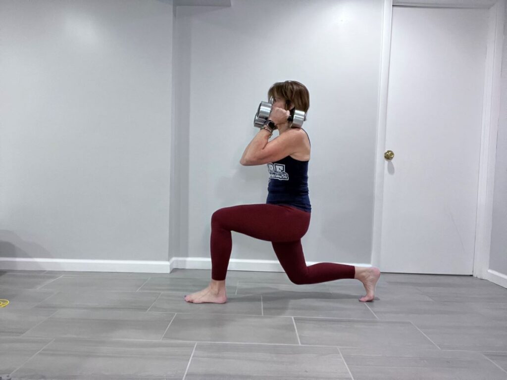 lunge with weights