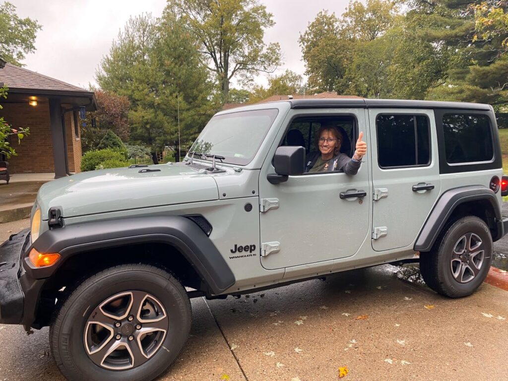 how long after a knee replacement can you drive.  Me driving my jeep